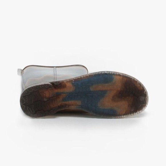 Pre Owned Sz 37 Missoni Blue + Brown Rain Boot Shoes - Picture 4 of 4